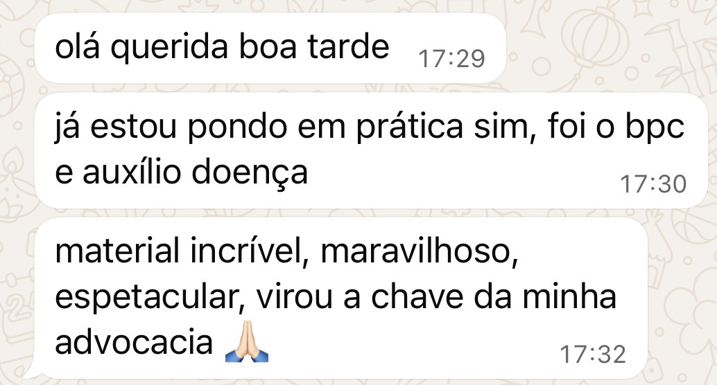 Depoimento de aluna do Operação Análise Previdenciária